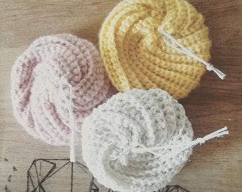 Set of 3 sponges (Tawashi) crochet