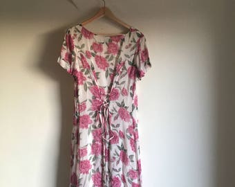 Vintage 1990s Floral Grunge Dress