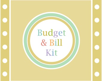 Budget Planner Kit Printable Budget and Bill Planning Kit