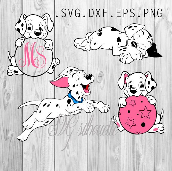 Download Monogram frames 101 Dalmatians heroes SVG Cutting file Disney