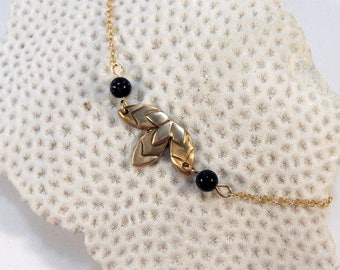 Bali bracelet handmade in bronze and palssandro stones