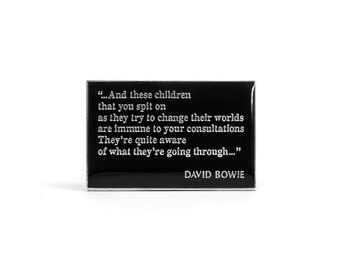David Bowie Changes Vintage Pin