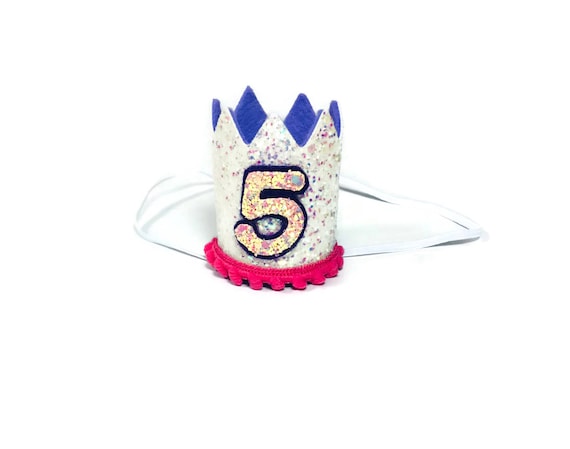 5th Birthday Crown || Any Age || Dog Birthday Hat || Pet Party || Birthday Crown
