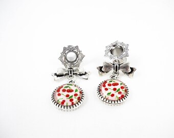6 mm - Pin plug'up Rockabilly retro cherries