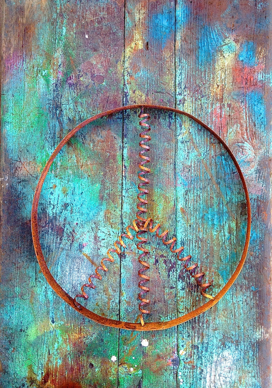 Peace SignRusticWall ArtSculptureGarden ArtHome