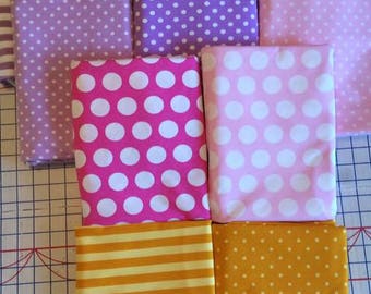 Premium dots or stripes on cotton lycra 95/5 58" wide.