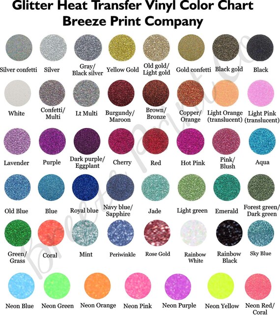 Glitter HTV Glitter Heat transfer vinyl sheet 10x12 or 20x12