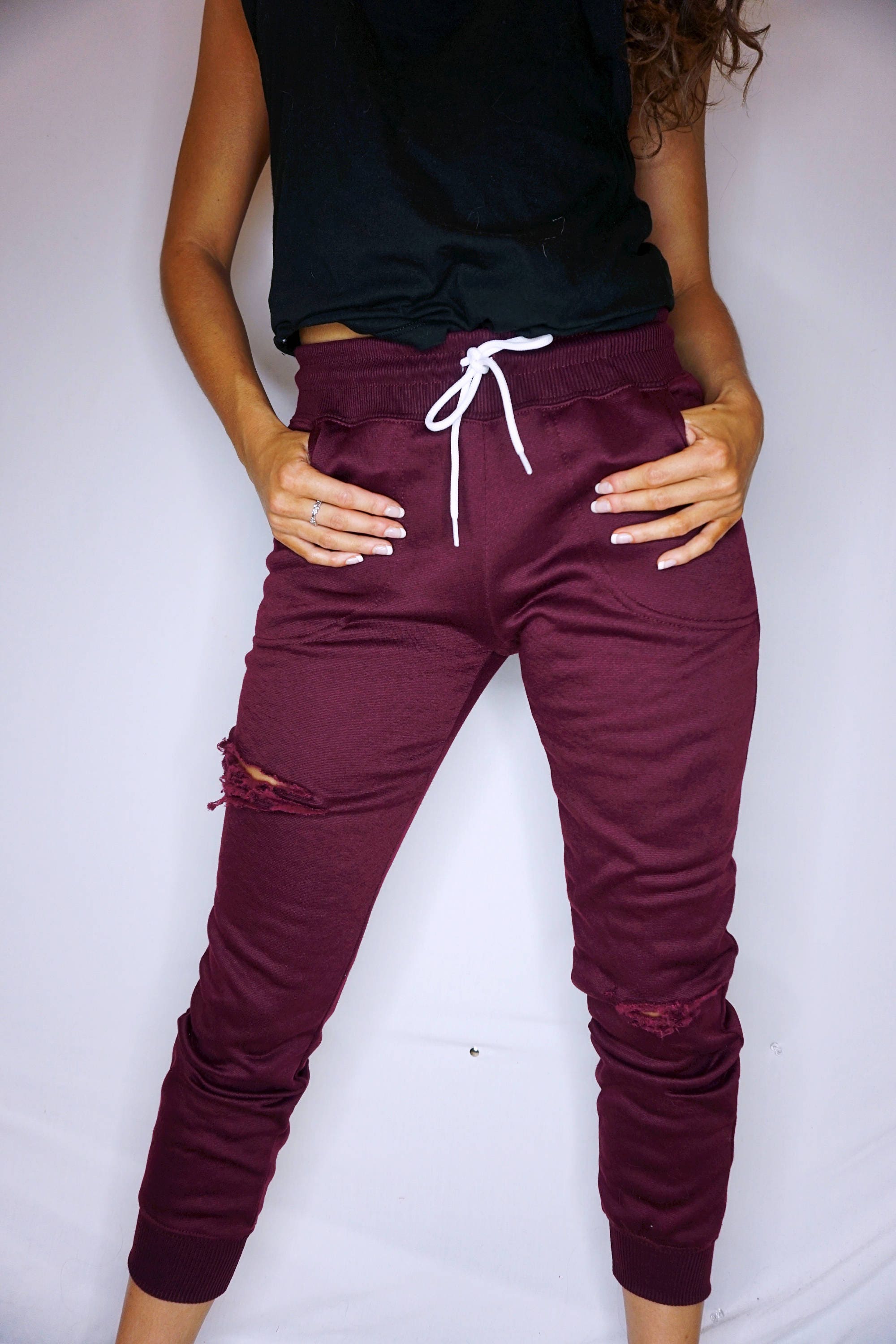 women's joggers for big thighs