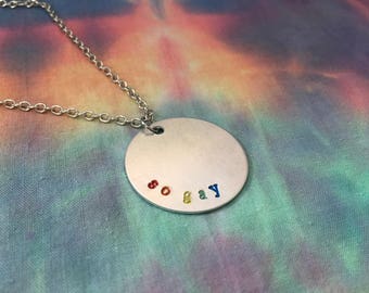 So Gay Rainbow Pride Necklace - Rainbow Pride Necklace - So Gay Jewelry - So Gay Pride Jewelry - Gay Pride Necklace