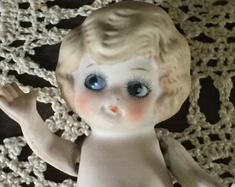 Vintage Porcelain Kewpie Doll, Vintage Kewpie Doll, Vintage Porcelain Doll, Vintage Doll,