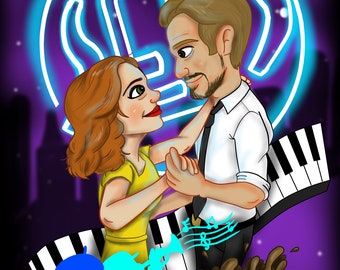 La La Land "Mia and Sebastian" 8x10 Matte Print