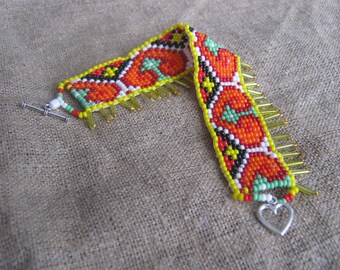 Love Bracelet - Beaded Jewelry-Traditional Ukrainian Jewelry