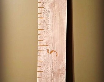 Rustic Mustard Ruler Growth Chart