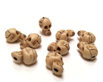 Skull - molded resin bead