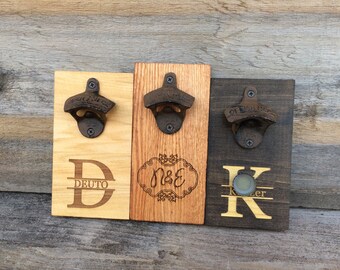 Groomsman Gift Personalized Beer Bottle Opener, Father's Day