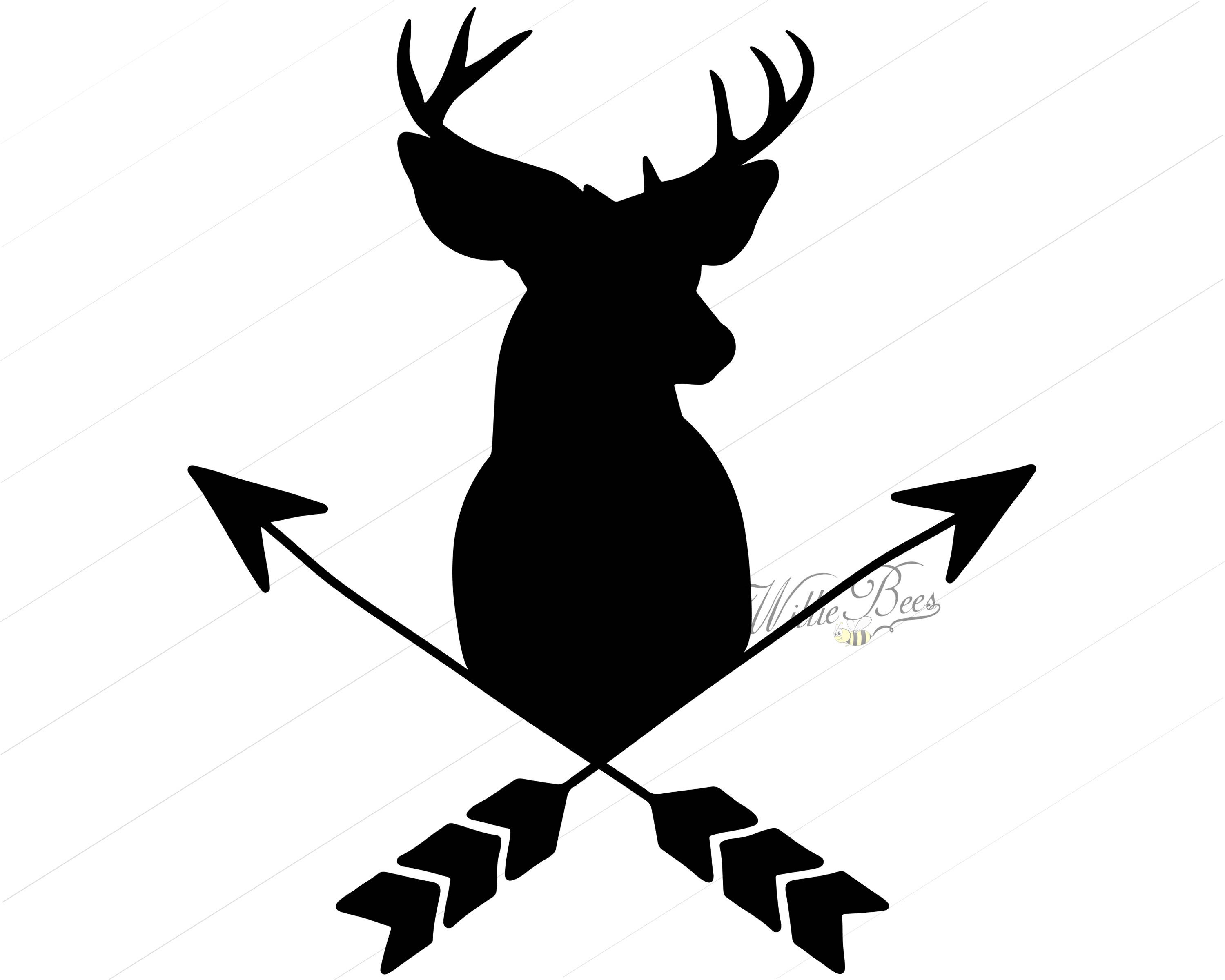 Download Deer Head SVG, Hunting Season, Deer with Arrows, Deer ...