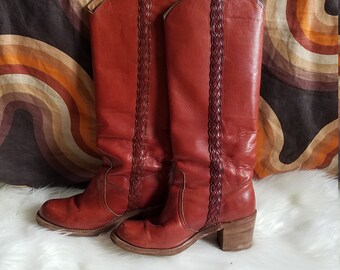 1970s Frye Riding Boots, Sz 7, 8546