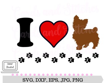 Yorkie SVG - Yorkie Clipart - Yorkie Lover SVG - Digital Cut File - Svg, Dxf, Jpg, Eps, Png - Cricut SVG - Instant Download - Vector Cut