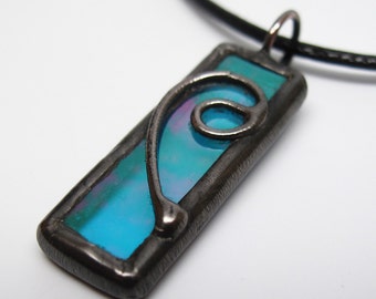 Enchanted Waters - Stained Glass Pendant