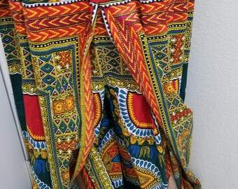 Fun African print skirt pant