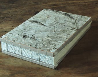birch cabin guest book - rustic lake home guest book - mountain home guestbook nature lover book lover corporate gift - made to order