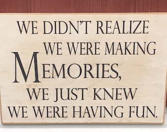 Were making memories | Etsy