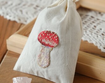 Hand Embroidered Lavender Sachet