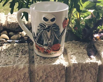 Jack Skellington Custom Mug-polymer clay