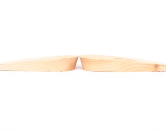 Pair of woman wooden low ( 2/3 inch) wedge heel for shoemaking ( 5 sizes available)