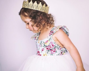 Full size Avery lace crown || photography prop || Toddler-Adult || custom sizes || WASHABLE
