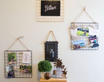3 Wire Wall Grid Set Photo Display Jewelry Storage Dorm Decor 3 Wire Wall Grid Set Photo Display Jewelry Storage Dorm Decor