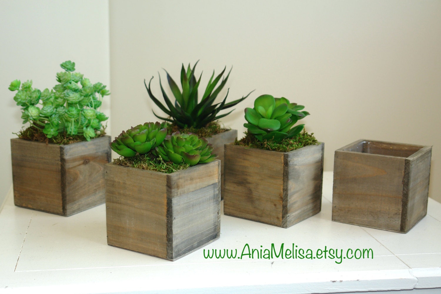 wood box wood boxes succulent planter wooden flower rustic pot