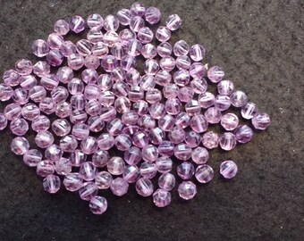 Vintage Amethyst 5mm Faceted Rounds