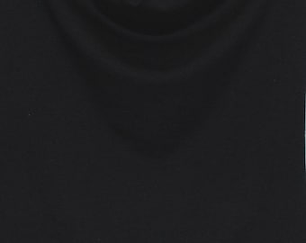 Black Micro Modal Spandex Jersey Knit Fabric by Yard 6 oz. 7/14