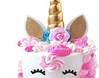 Unicorn Cake Topper, Birthday Cake, Unicorn Birthday Party, Unicorn Cake