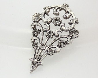 1pcs--Metal Stamping, Antique Silver (B19-2)