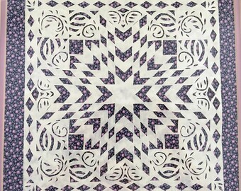 Pennsylvania PA Dutch German Folk Art Amish Americana Scherenschnitte Hand Cut Paper Cut Quilt