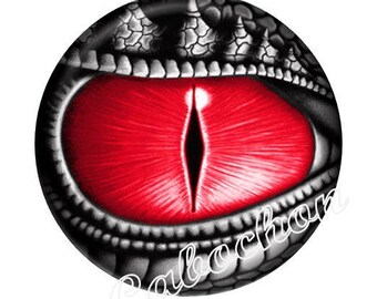 1 cabochon 30mm glass cabochon steampunk dragon eye image shown