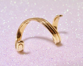 Spiral Splint Ring • Wide Band Spiral Ring • Wrap Around Splint Ring • Sterling Silver Spiral Ring • Evabelle Splint