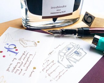 Kurukynki - HAND series rubber stamp: Kite & Open