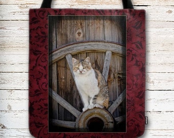 Calico Cat, Kitten Tote Bag, Cute Cat Tote Bag, Gifts for Cat Lover, Carry All Bag, Gift for Her, Gift for Mom, Eco Friendly Tote Bag