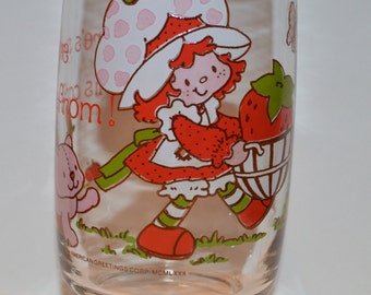 Vintage 1980 Strawberry Shortcake Glass