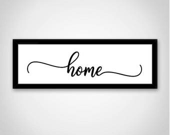 home SVG File: Silhouette Cameo, Cricut, Cut File, DFX SVG Stencil