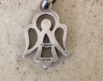 Vintage JAMES AVERY , Sterling Silver Angel Charm or Pendant.
