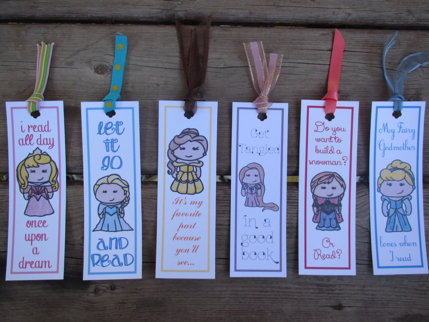 belle beauty and the beast bookmarks disney original