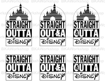 Disney castle svg - Straight Outta Disney castle digital clipart for Design or more, files download svg, png, dxf