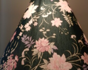 Beautiful Print Lamp Shade - Spider Attachment - Shade Only