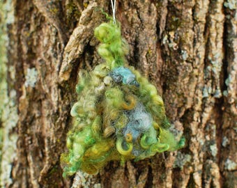 Tree, Needle Felted, Ornament, Handmade