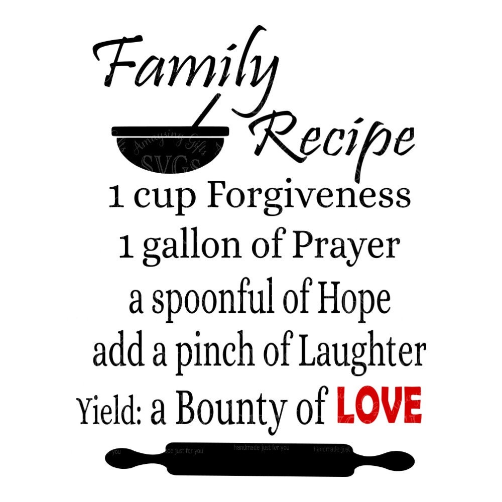 Free Free 140 Family Recipe Svg Free SVG PNG EPS DXF File