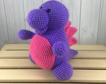 READY TO SHIP Purple Stegosaurus - Stuffed Dinosaur Toy